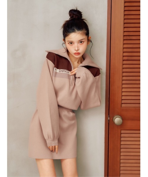 Darich（ダーリッチ） ニットワンピース FREE グレー レディース