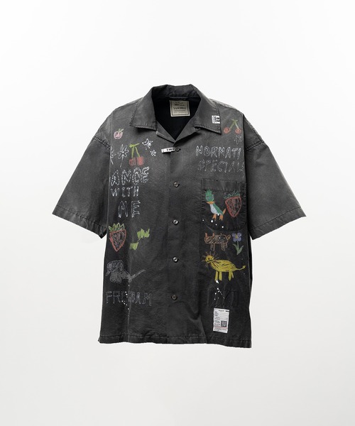 シャツ Hand Drawing Print Shirt メンズの画像
