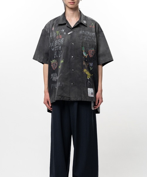 シャツ Hand Drawing Print Shirt メンズの画像