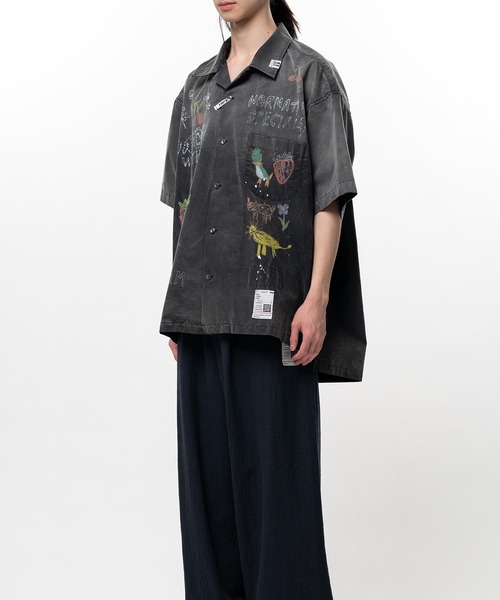 シャツ Hand Drawing Print Shirt メンズの画像