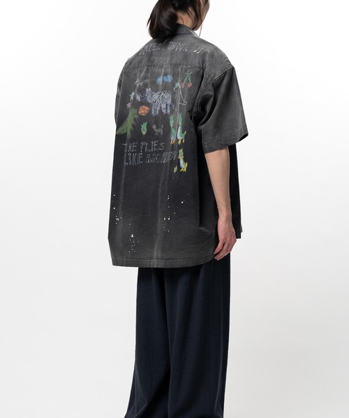 シャツ Hand Drawing Print Shirt メンズの画像