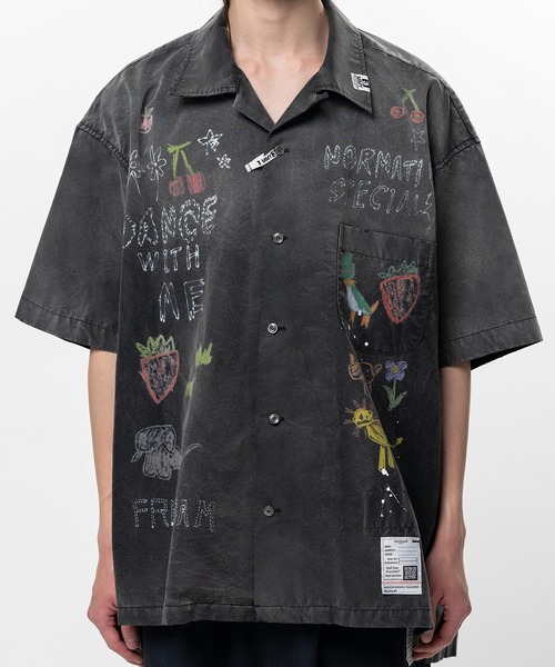 シャツ Hand Drawing Print Shirt メンズの画像