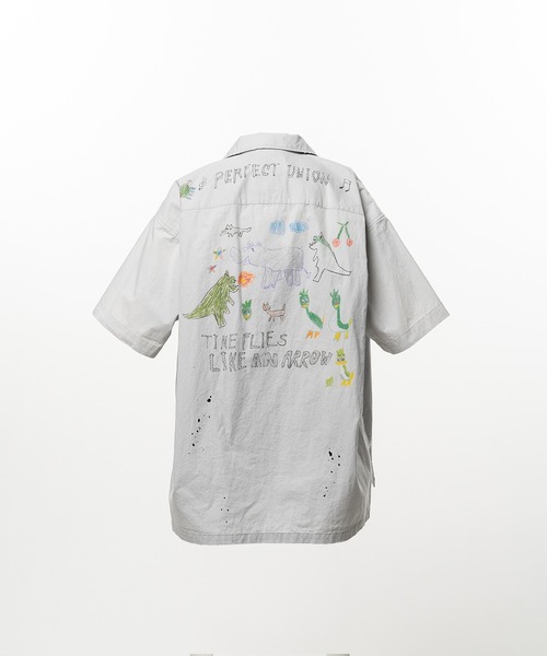 シャツ Hand Drawing Print Shirt メンズの画像