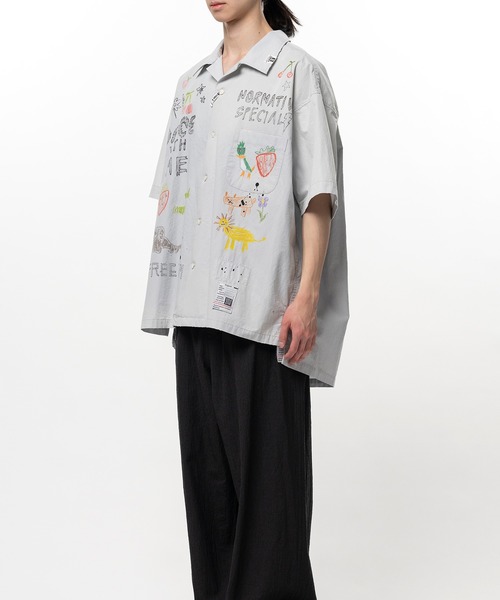 シャツ Hand Drawing Print Shirt メンズの画像