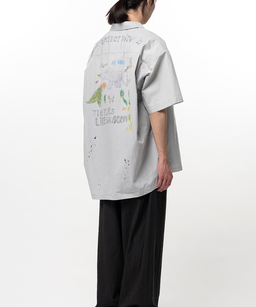 シャツ Hand Drawing Print Shirt メンズの画像