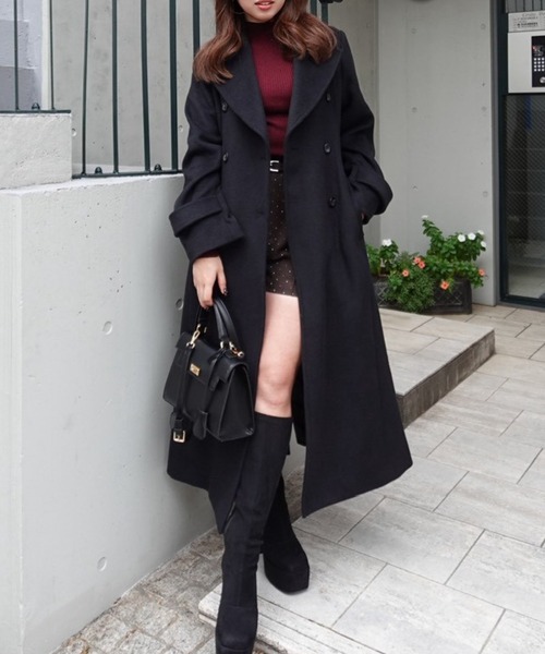 rienda（リエンダ） チェスターコート SMALL ブラック レディース