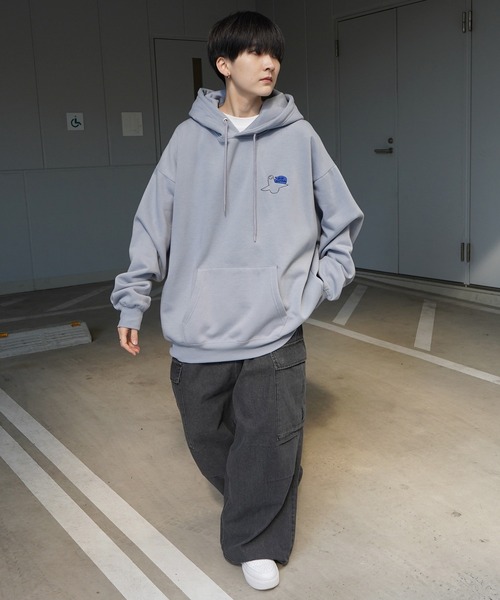 「Mark Gonzales」 プルオーバーパーカー L ホワイト系その他4 メンズ_画像7