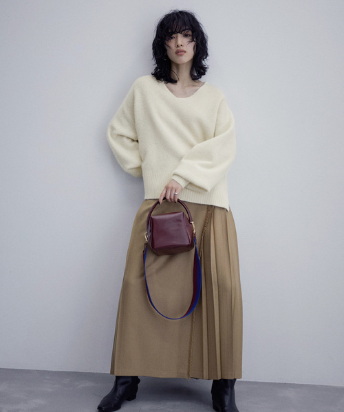 「ADAM ET ROPE'」 長袖ニット FREE ホワイト レディース_画像3