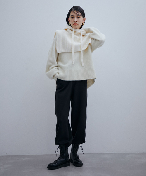 「ADAM ET ROPE'」 長袖ニット FREE ホワイト レディース_画像7