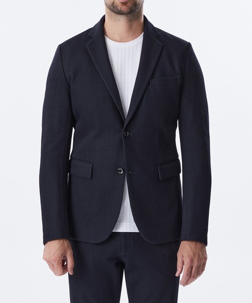 「EPOCA UOMO」 テーラードジャケット 48 ダークネイビー メンズ_画像4
