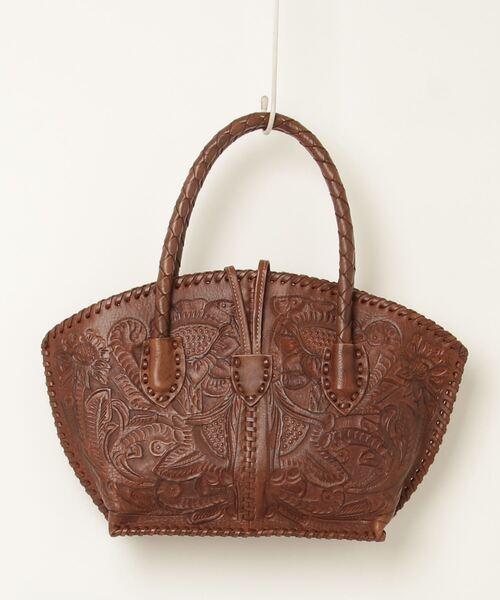 「CARVING TRIBES」 トートバッグ - ブラウン レディース_画像2