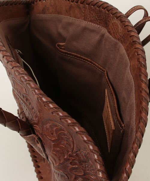 「CARVING TRIBES」 トートバッグ - ブラウン レディース_画像4