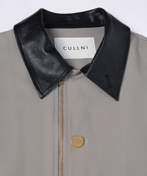 ステンカラーコート コート Wool Gabardine Zip Up Short Coat メンズ レディースの画像