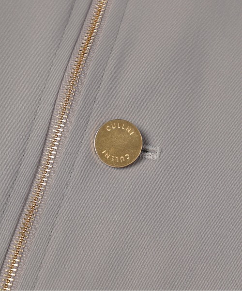 ステンカラーコート コート Wool Gabardine Zip Up Short Coat メンズ レディースの画像