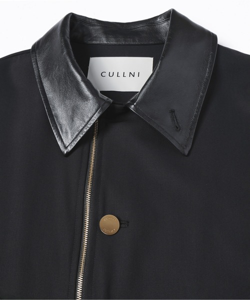 ステンカラーコート コート Wool Gabardine Zip Up Short Coat メンズ レディースの画像
