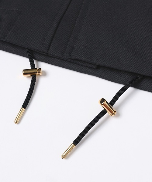 ステンカラーコート コート Wool Gabardine Zip Up Short Coat メンズ レディースの画像