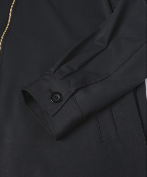 ステンカラーコート コート Wool Gabardine Zip Up Short Coat メンズ レディースの画像