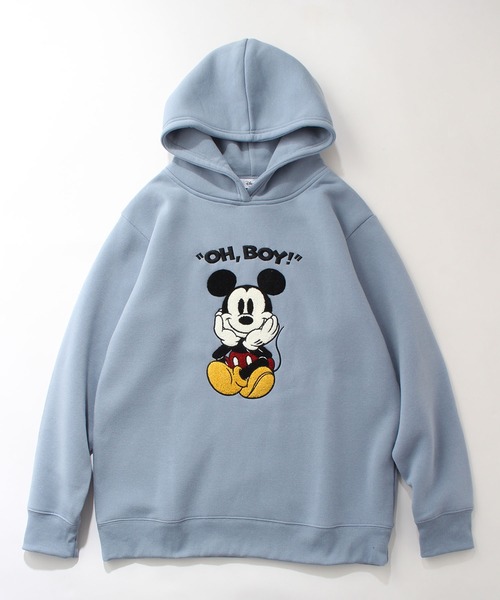 Disney（ディズニー） プルオーバーパーカー L サックスブルー