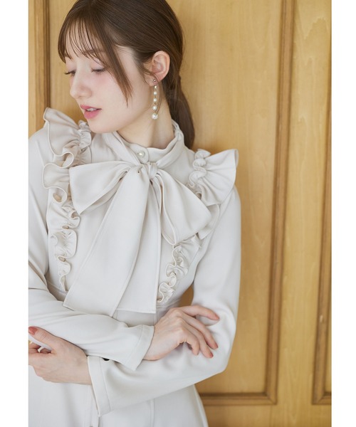 tocco closet（トッコ クローゼット） ワンピース 2WAYボウタイ