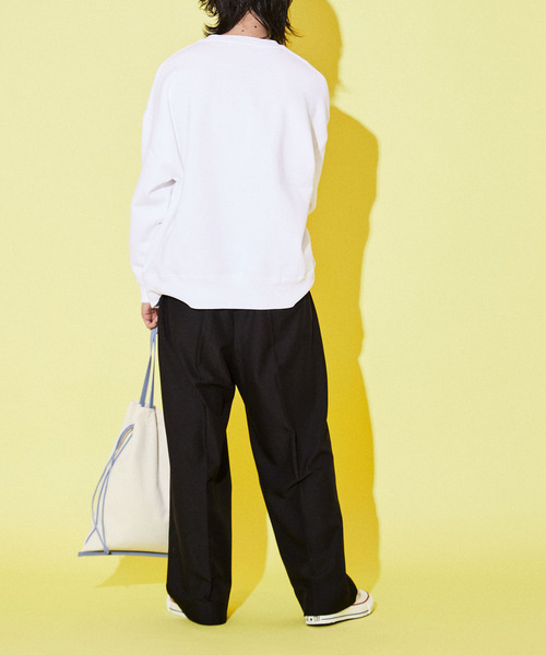 「CONVERSE TOKYO」 スウェットカットソー LARGE ネイビー メンズ_画像6