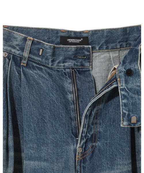 ワイドパンツ ジーンズ デニム デニムパンツ UC1F8505-2 レディースの画像