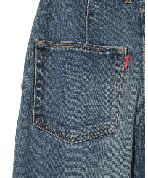 ワイドパンツ ジーンズ デニム デニムパンツ UC1F8505-2 レディースの画像