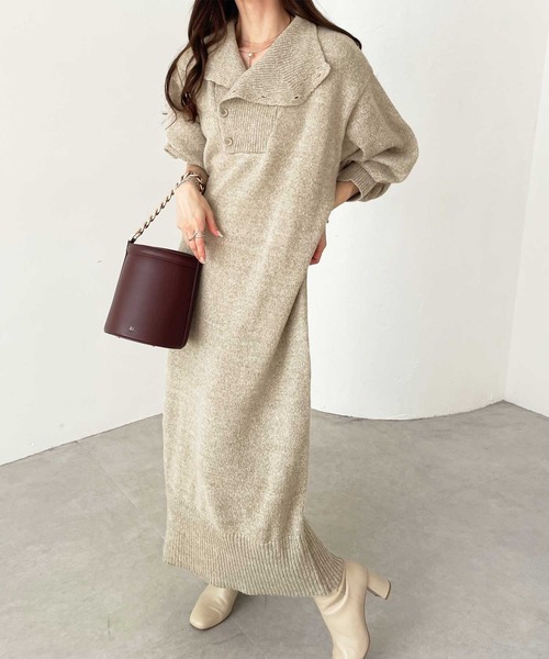 「GeeRA」 ニットワンピース X-LARGE ブラック レディース_画像5
