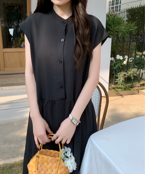 Maison Calme ワンピース 夏 「26年春夏新作」フレンチスリーブ