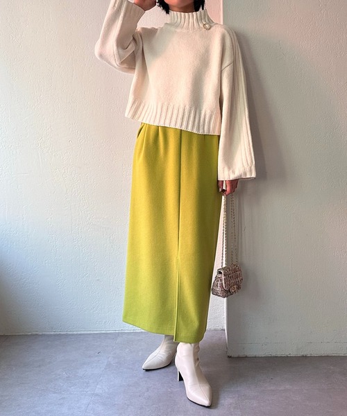 「COLLAGE GALLARDAGALANTE」 ロングスカート FREE ベージュ レディース_画像2