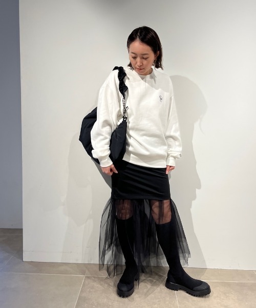 「emmi」 スウェットカットソー FREE ホワイト レディース_画像5