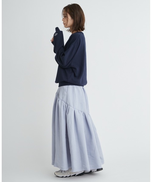 「emmi」 スウェットカットソー FREE ホワイト レディース_画像8