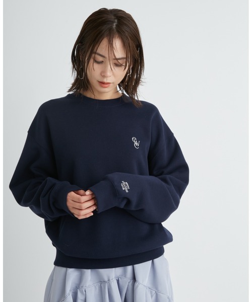 「emmi」 スウェットカットソー FREE ホワイト レディース_画像9