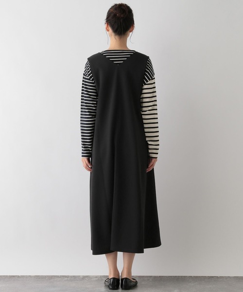 「GLOBAL WORK Smile Seed Store」 サロペットスカート SMALL チャコール レディース_画像2