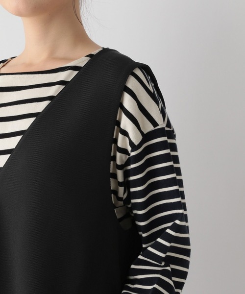 「GLOBAL WORK Smile Seed Store」 サロペットスカート SMALL チャコール レディース_画像5