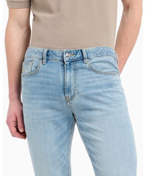 ジーンズ 「A|X アルマーニ エクスチェンジ」ブルーウォッシュデニムパンツ_J14 SKINNY メンズの画像