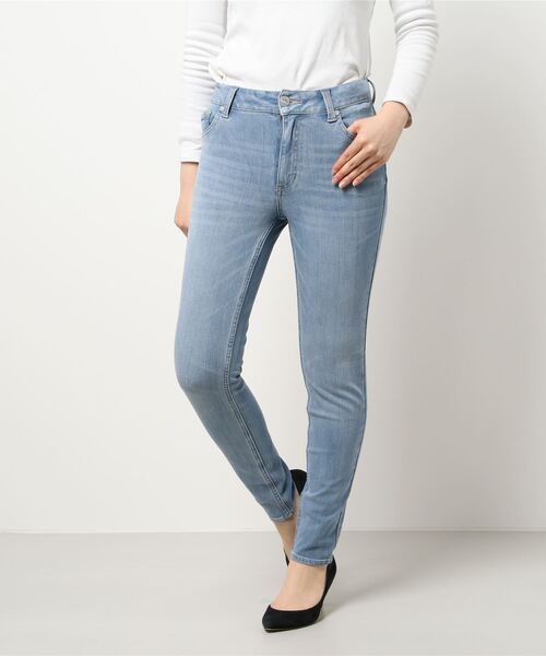 「VICKY」 スキニーデニムパンツ S ネイビー レディース_画像8