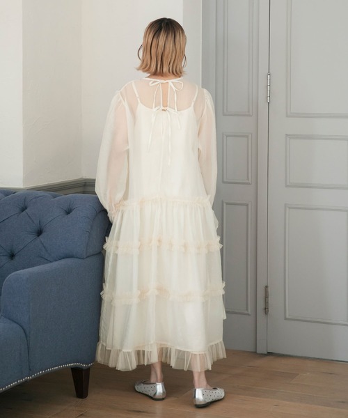 「forksy.」 長袖ワンピース FREE アイボリー レディース_画像6