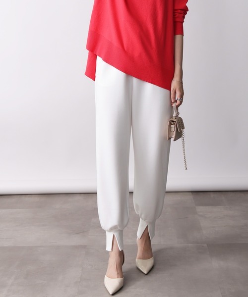 「PICCIN」 イージーパンツ M オフホワイト レディース_画像3