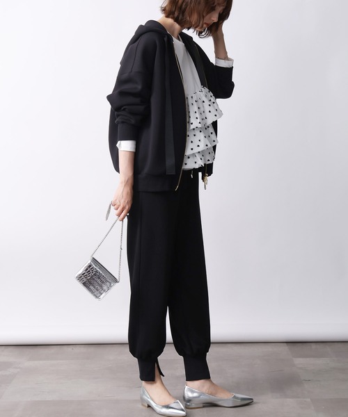 「PICCIN」 イージーパンツ M オフホワイト レディース_画像9