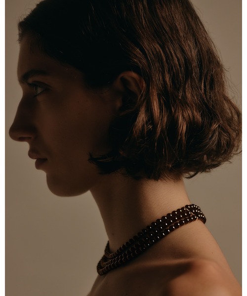 ネックレス 「IRIS 47」fabiana onyx necklace/ファビアナ オニキス ネックレス レディースの画像