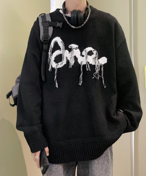 「MGV」 長袖ニット X-LARGE ブラック メンズ_画像2