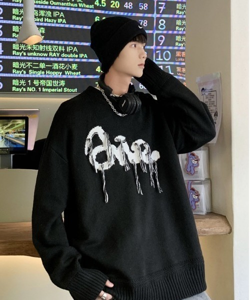 「MGV」 長袖ニット X-LARGE ブラック メンズ_画像3