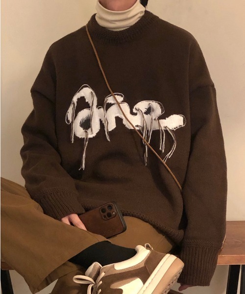 「MGV」 長袖ニット X-LARGE ブラック メンズ_画像6