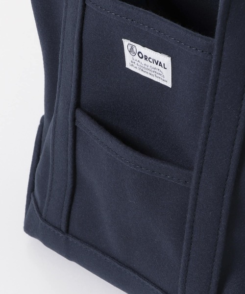 「ORCIVAL」 トートバッグ ONE ネイビー レディース_画像8