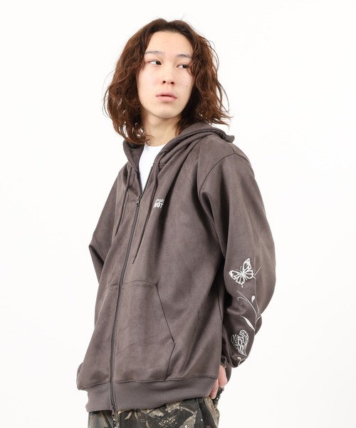 gram. パーカー スエードポンチZIPパーカー メンズ レディース