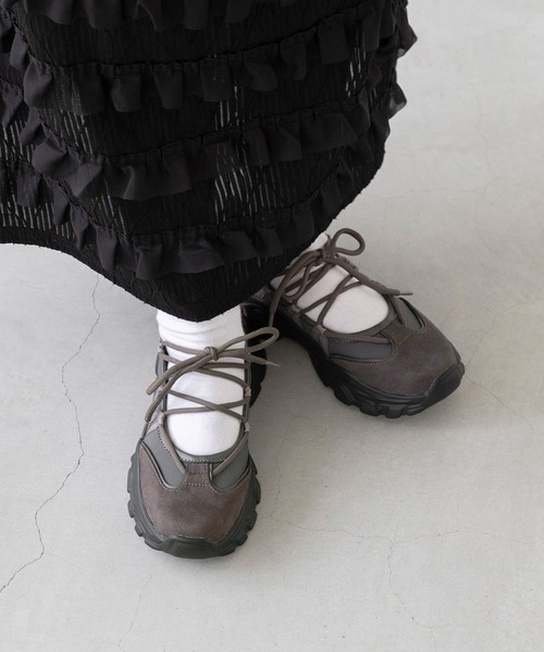 「menue」 シューズ LL ブラック レディース_画像4