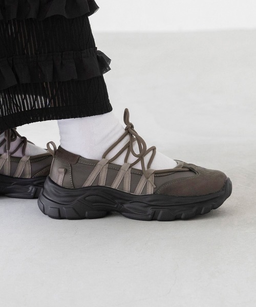 「menue」 シューズ LL ブラック レディース_画像5