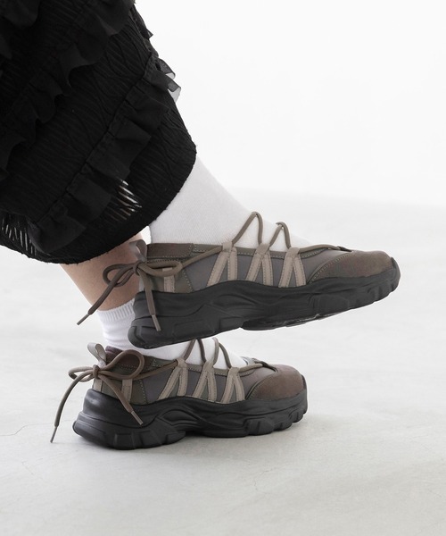 「menue」 シューズ LL ブラック レディース_画像6