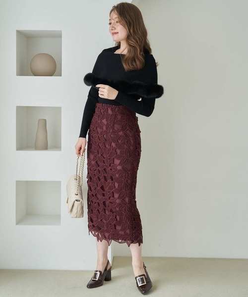 「NOELA」 タイトスカート S ラベンダー レディース_画像5