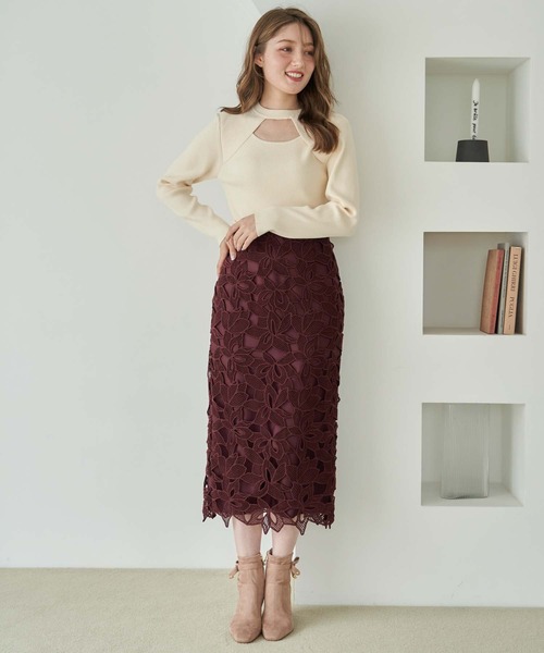 「NOELA」 タイトスカート S ラベンダー レディース_画像7